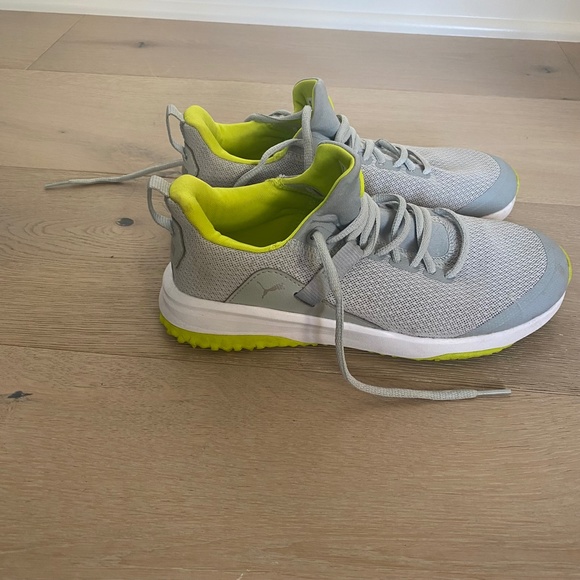 Puma Kids Golf Shoes Gray 4 - Picture 6 of 8